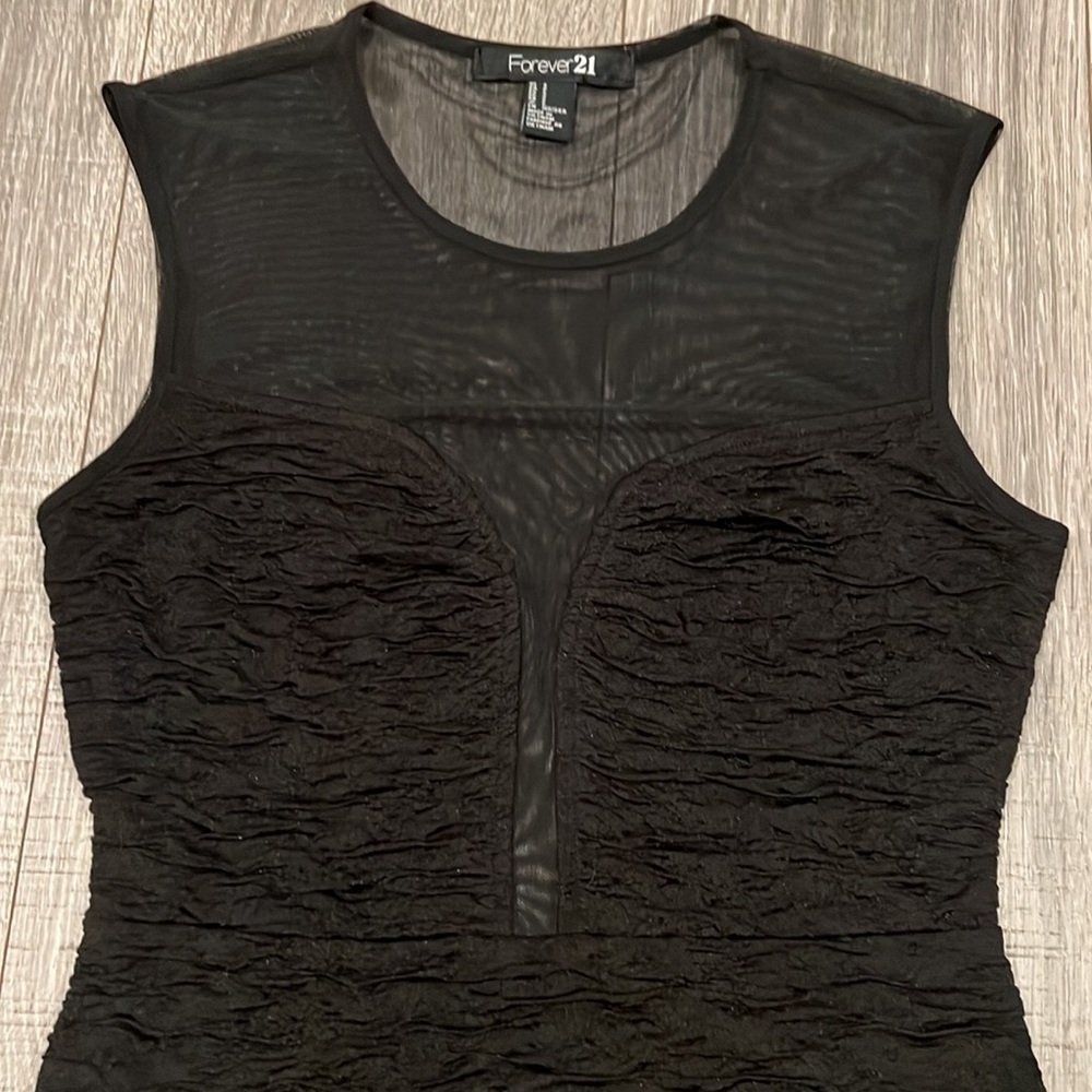 Forever 21 Sheer Little Black Dress